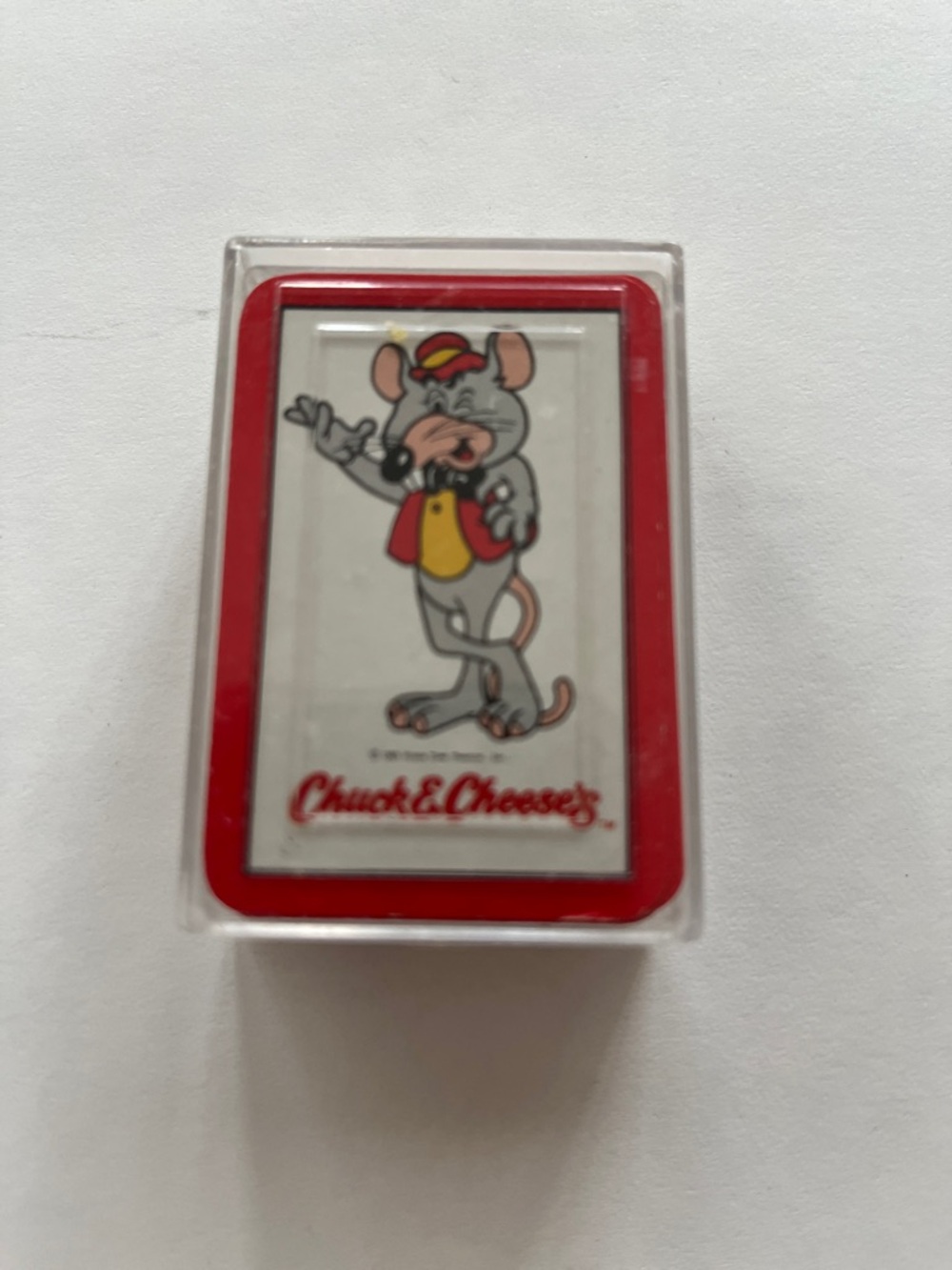 Chuck E. Cheese Vintage Game Token with Red Trim